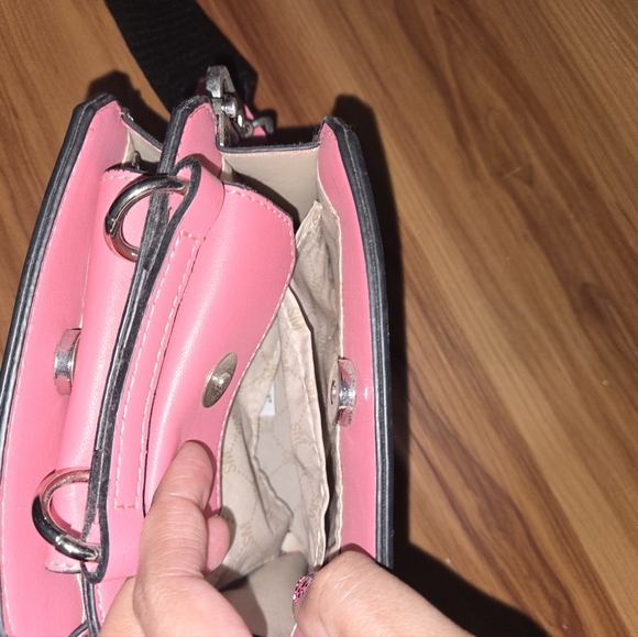 Steve Madden Mini Pink Bevelyn Satchel Crossbody Bag Cute - Picture 4 of 6